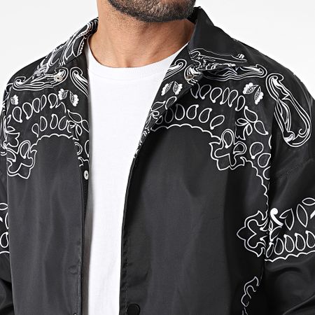Ikao - Chaqueta Bandana Blanco Negro