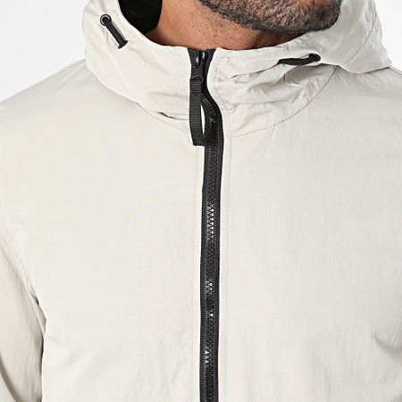Frilivin - Conjunto de chaqueta cortavientos y pantalón de chándal beige