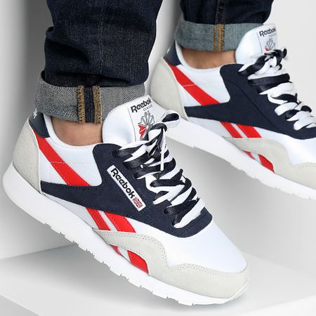 Reebok - Zapatillas Classic Nylon 100209146 Blanco Vector Navy Prince Rojo X Superlaced