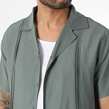 Frilivin - Camisa de manga corta verde caqui
