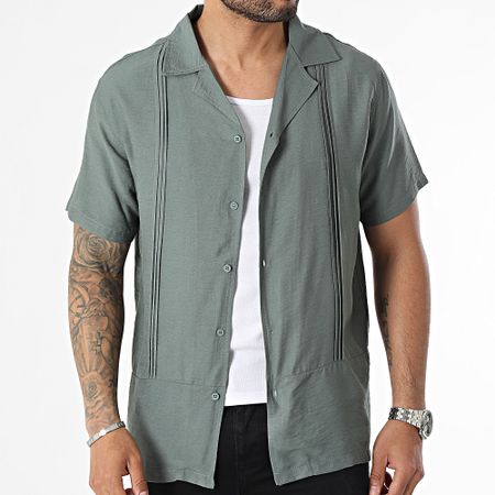 Frilivin - Camisa de manga corta verde caqui