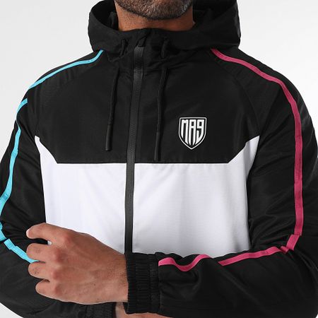 MA9 Mafia Nueve - Chaqueta con cremallera Evomax Electric Night Black White Diamond