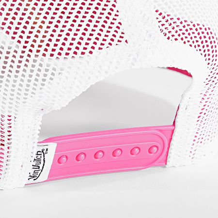 Von Dutch - Gorra Trucker VD-1-CT Blanco Rosa Fucsia