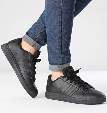 Adidas Performance - Grand Court 2.0 K FZ6159 Core Negro Gris Seis Zapatillas Mujer