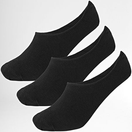 Jack And Jones - 3 Pares Calcetines Douglas Invisibles Negro