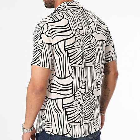 Classic Series - Beige Negro Camisa de manga corta