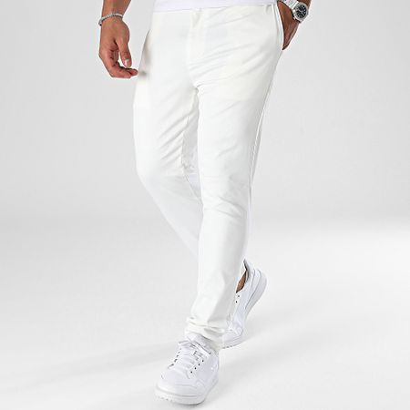 Frilivin - Pantalones chinos blancos