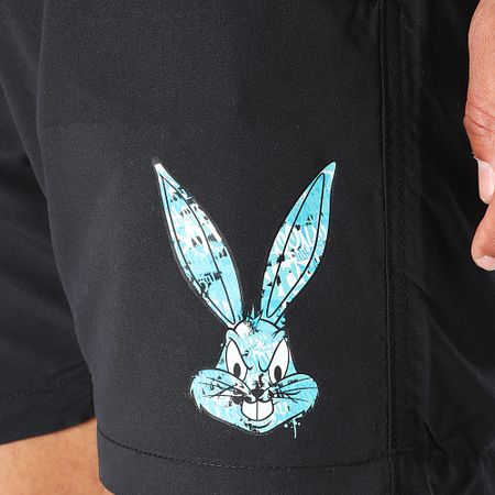Looney Tunes - Shorts de baño Icy Bugs Bunny Negro