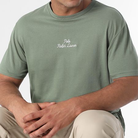 Polo Ralph Lauren - Camiseta Classic Fit Logo Bordado Caqui Verde