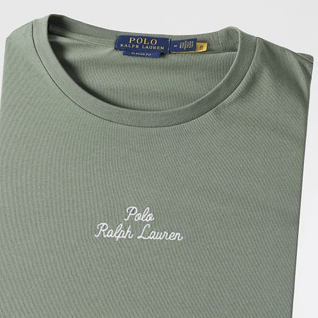 Polo Ralph Lauren - Camiseta Classic Fit Logo Bordado Caqui Verde