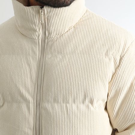 LBO - 1337 Chaqueta acolchada de pana beige claro