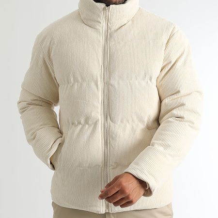 LBO - 1337 Chaqueta acolchada de pana beige claro