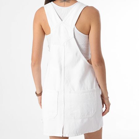 Only - Vestido con peto blanco Linn para mujer