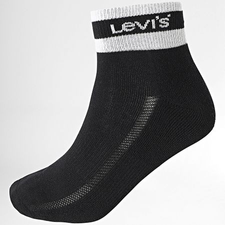 Levi's - Lote de 2 pares de calcetines 701226933 Negro Blanco
