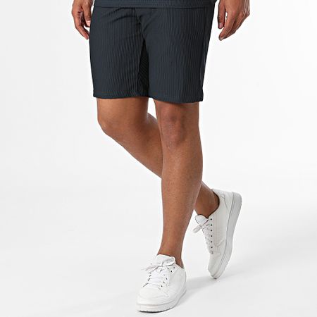 Zelys Paris - Conjunto de polo Club azul marino de manga corta y pantalón corto de jogging