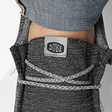 Hey Dude - Mocasines Wally Coastline Negro Blanco