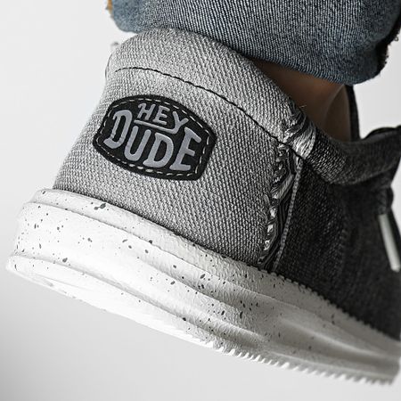 Hey Dude - Mocasines Wally Coastline Negro Blanco