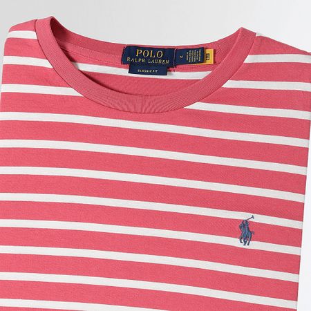 Polo Ralph Lauren - Camiseta Stripes Original Player Rojo Blanco