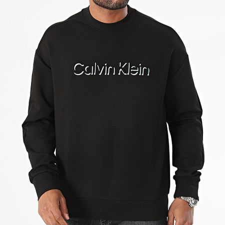 Calvin Klein - Sudadera cuello redondo Shadow Embossed Logo 3081 Negro