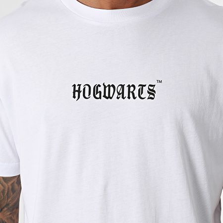 Harry Potter - Camiseta Hufflepuff Oversize Blanca