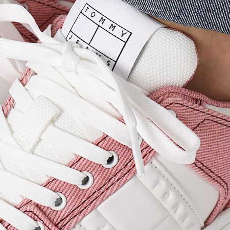 Tommy Jeans - Zapatillas Brooklyn Mix Media 2577 Chalky Pink para mujer