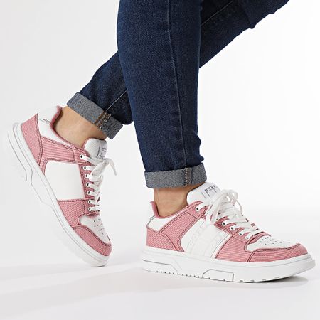 Tommy Jeans - Zapatillas Brooklyn Mix Media 2577 Chalky Pink para mujer