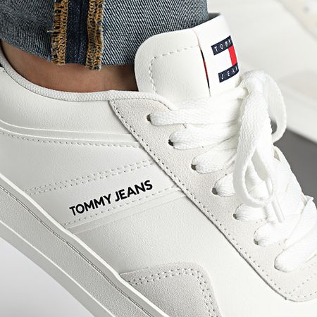 Tommy Jeans - Zapatillas Retro Cupsole 1414 Crudo Piel
