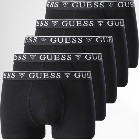 Guess - Paquete de 5 calzoncillos bóxer negros U4YG16-K6YW1