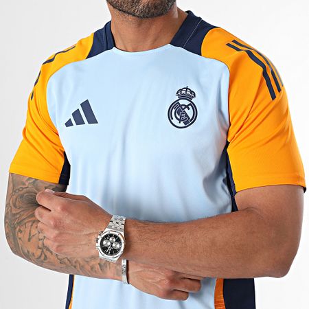 Adidas Performance - Real Madrid Camiseta de Fútbol IT5125 Azul Claro Naranja