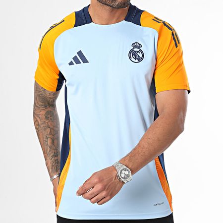 Adidas Performance - Real Madrid Camiseta de Fútbol IT5125 Azul Claro Naranja