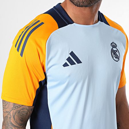 Adidas Performance - Real Madrid Camiseta de Fútbol IT5125 Azul Claro Naranja