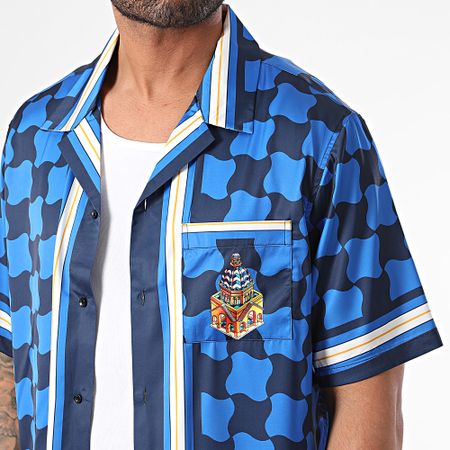 Classic Series - Camisa azul marino de manga corta