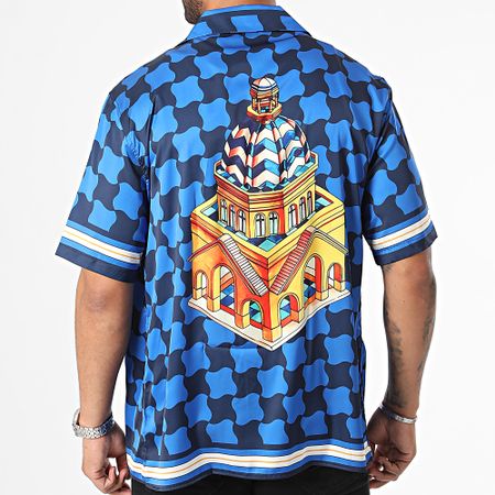 Classic Series - Camisa azul marino de manga corta