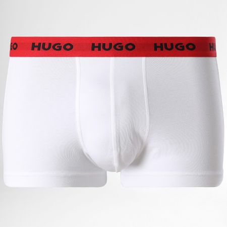 HUGO - Lote de 3 Boxers 50469786 Negro Rojo Blanco
