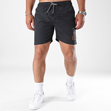 Sale Môme Paris - Pantalones cortos de baño Teddy Bear King Negro Naranja