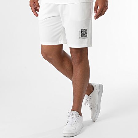Classic Series - Conjunto de camiseta oversize blanca y pantalón corto de jogging