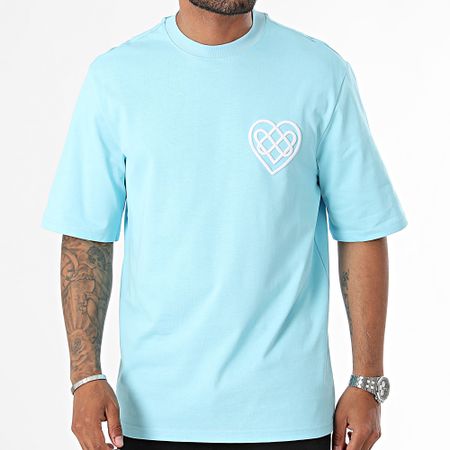 KZR - Camiseta oversize azul claro
