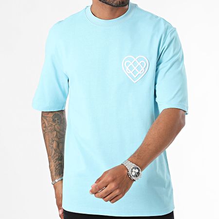 KZR - Camiseta oversize azul claro