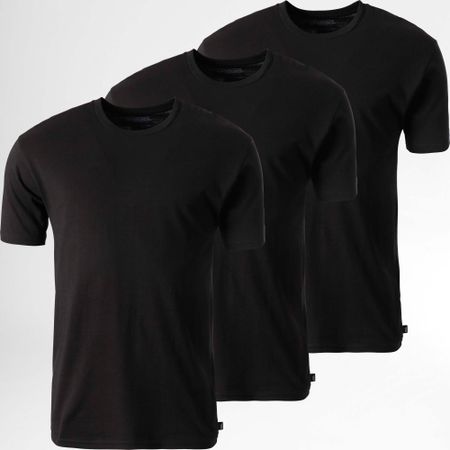 Vans - Lote de 3 camisetas básicas Tee 00KHD Negro