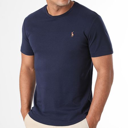 Polo Ralph Lauren - Tee Shirt Custom Slim Flit Classics Azul Marino