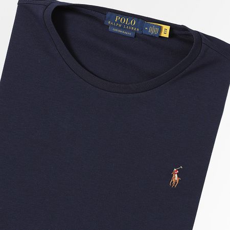 Polo Ralph Lauren - Tee Shirt Custom Slim Flit Classics Azul Marino
