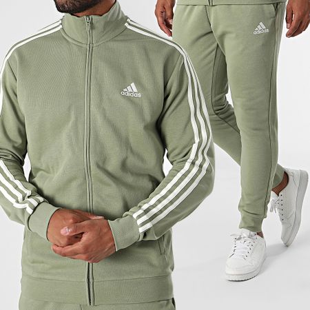 Adidas Performance - Chándal 3 Rayas JD9859 Caqui Verde