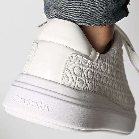 Calvin Klein - Baskets Cupsole Lace Up Saff Mono 2103 Blanco