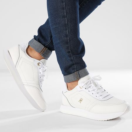 Tommy Hilfiger - Zapatillas Elevated Essential Monogram 8285 Blanco Mujer