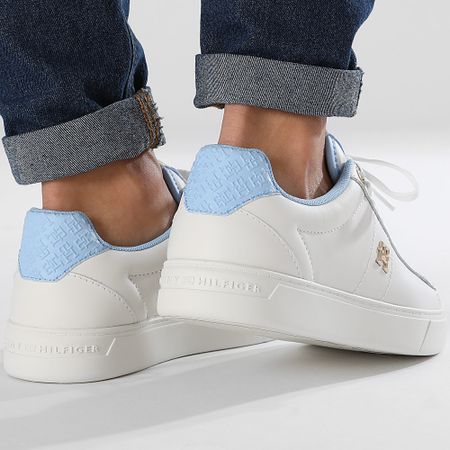 Tommy Hilfiger - Zapatillas Mujer Elevated Essential Monogram 7999 Ecru Vessel Azul