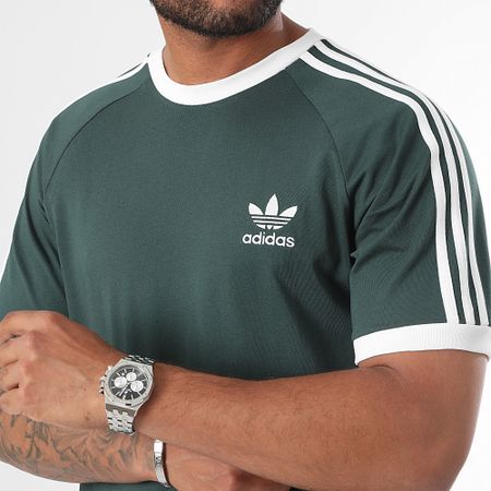 Adidas Originals - Camiseta 3 Rayas IY8720 Verde Oscuro