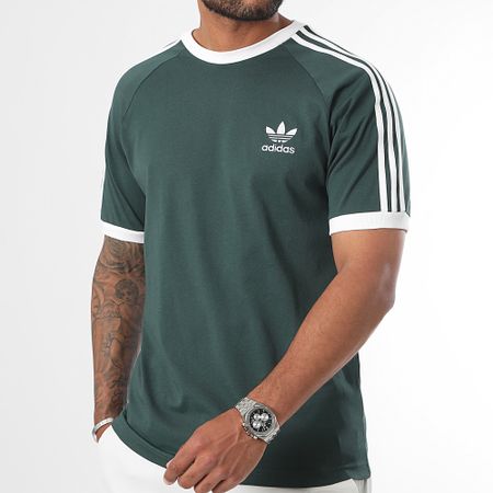 Adidas Originals - Camiseta 3 Rayas IY8720 Verde Oscuro
