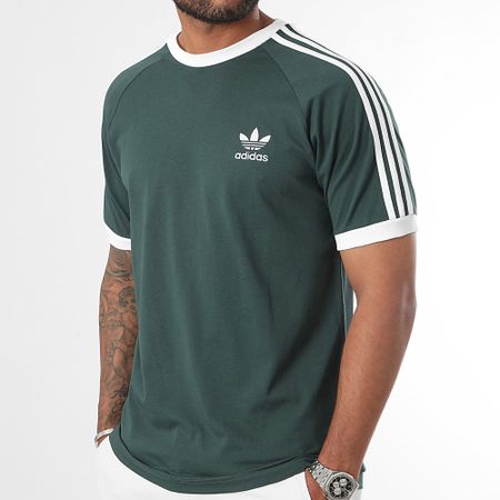 Adidas Originals - Camiseta 3 Rayas IY8720 Verde Oscuro