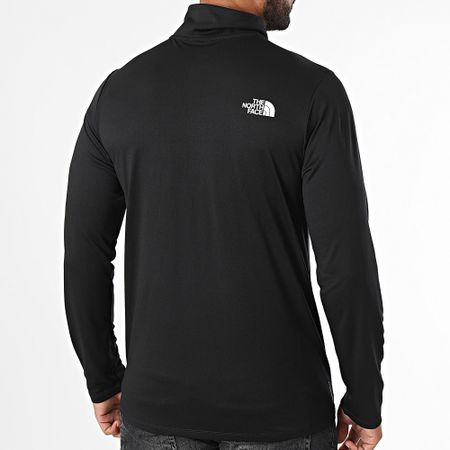 The North Face - Sudadera Flashdry ligera con cuello de cremallera A8949 Negro