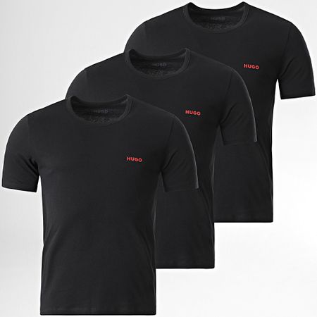 HUGO - Lote de 3 camisetas 50493972 Negro